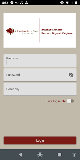 Android application First Northern Bank mRDC screenshort