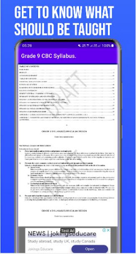 Grade 9 CBC Syllabus Guide Screenshot 2 - AppWisp.com
