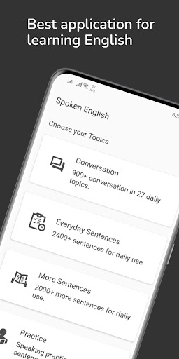 Android application Spoken English - Grammar -Test screenshort
