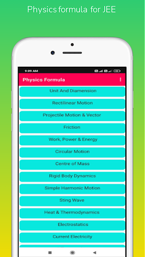 Physics Formula Screen 2