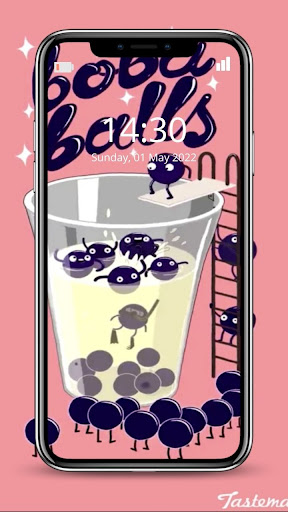 Kawaii Bubble Tea Wallpaper