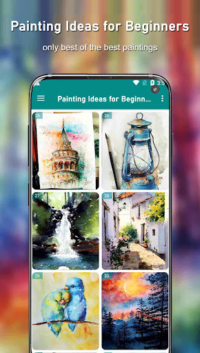 Android application Painting Ideas for Beginners screenshort
