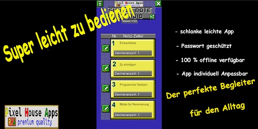 Android application Simple Note Android screenshort