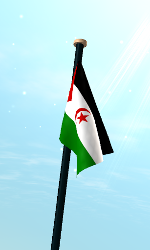 Western Sahara Flag 3D Screen 3