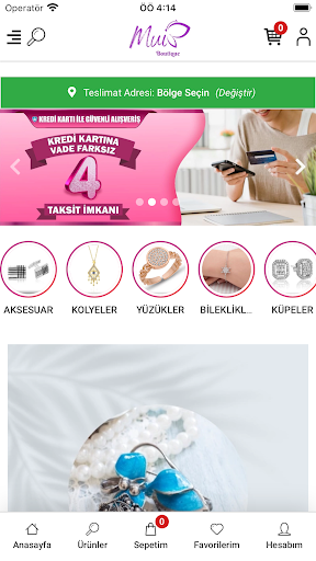 Android application Mui Boutique screenshort