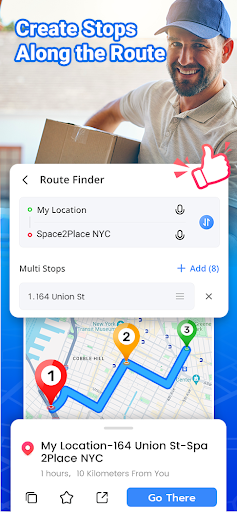 GPS - Multi-Stop Route Planner Screen 2