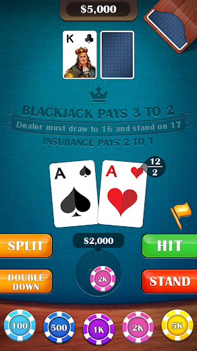 Blackjack 21 - casino card game screenshots 12