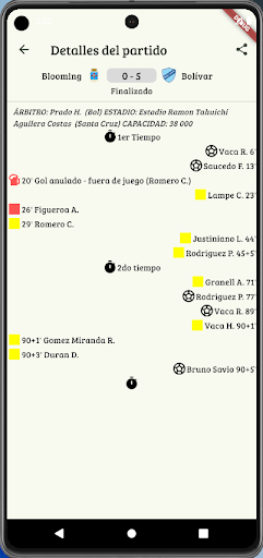 Android application Fútbol Boliviano screenshort