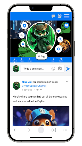 Android application CRYTTER screenshort