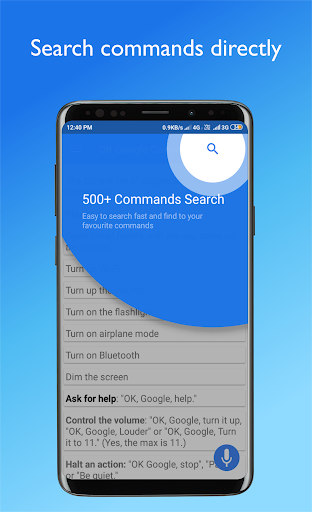 Android application Commands Guide For Ok Google screenshort