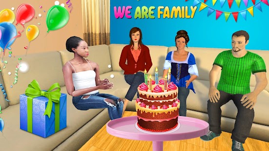 Working Mom Paper Girl: Virtual Mother Family Game Screenshot