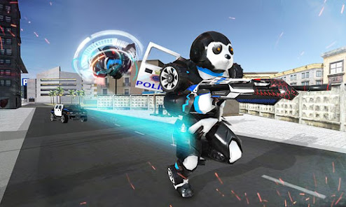 Panda Robot Cop Car Transform