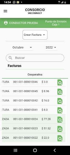 Mi Buseta Facturación Screen 2