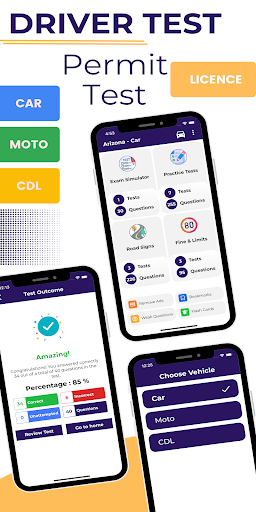 Android application Arizona MVD Practice Test - AZ screenshort