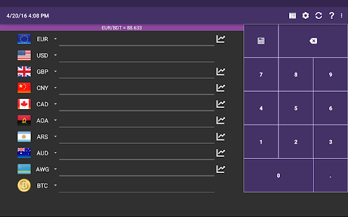 Currency Converter Plus Captura de tela