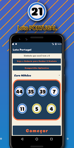 Android application TotoLoto EuroMilhões Portugal screenshort