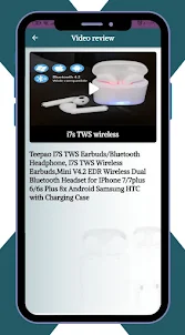 i7s TWS wireless guide