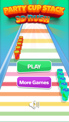 Android application Party Cup Stack: 3D Rush  screenshort