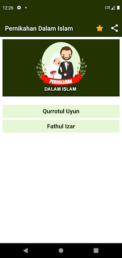 Android application Menikah Dalam Islam - Qurrotul screenshort