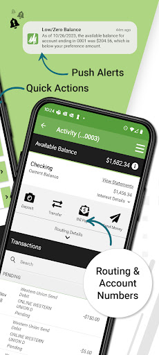 Screenshot of Woodforest Mobile Banking