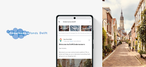 Android application OndernemersDelft screenshort