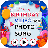 Birthday Video Maker with Name icon