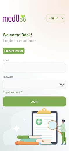 Android application medUGO - Student screenshort