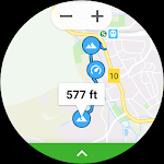 screenshot of GPS Tracker for Wear OS