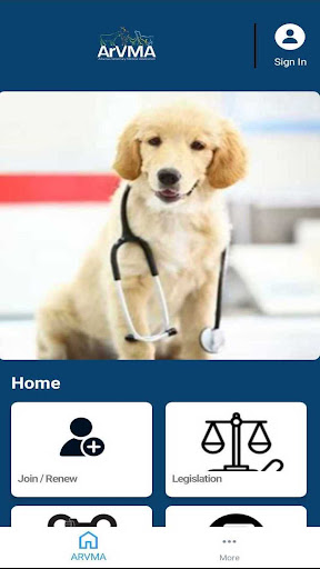 Android application Ark Vet Medical Association screenshort