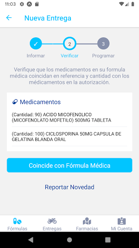 Android application Asisfarma screenshort