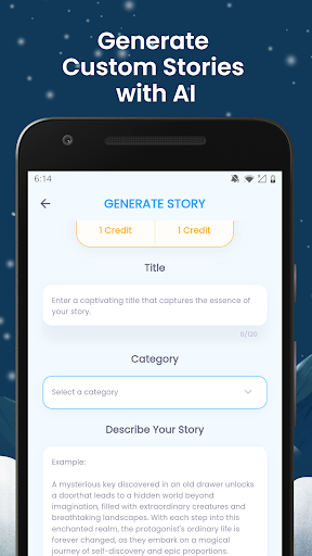 Storia - AI generated stories Screen 2