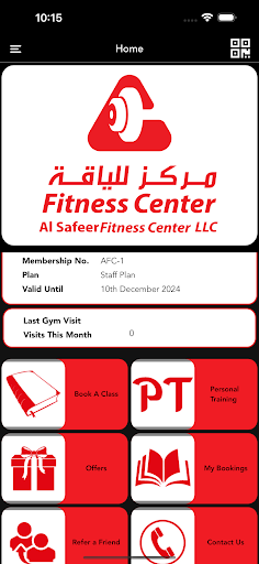 Android application Safeer Fitness screenshort