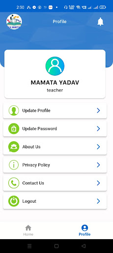 Android application Divyanshi Public School screenshort