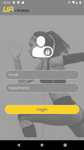 Android application Up Fitness Academia screenshort