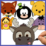 How to draw Disney Tsum Tsum Animals icon