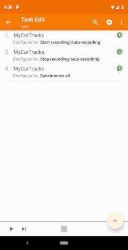 Android application MyCarTracks Tasker Plug-in screenshort