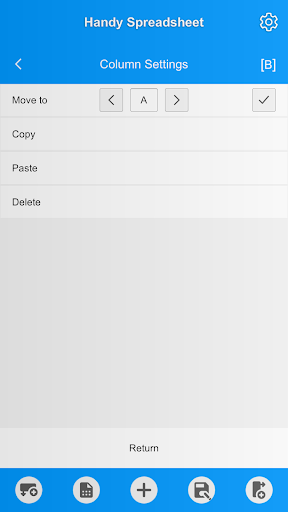 Handy Spreadsheet Screen 3