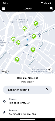 Android application 1CARRO screenshort