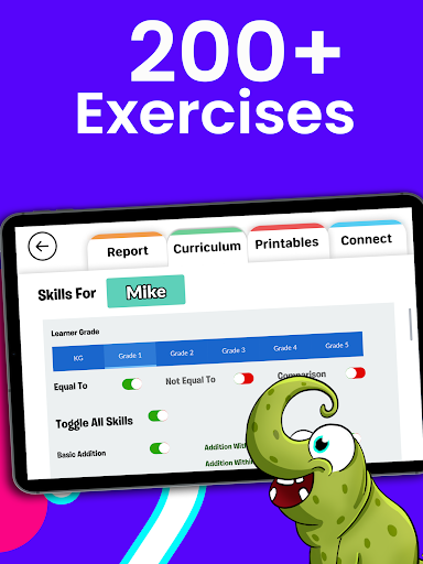 Screenshot of Monster Math: Kids Game