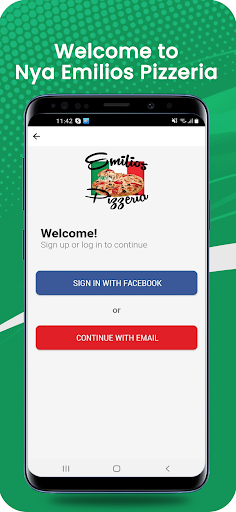 Android application Nya Emilios Pizzeria screenshort