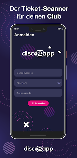 Android application disco2app Ticket-Scanner screenshort