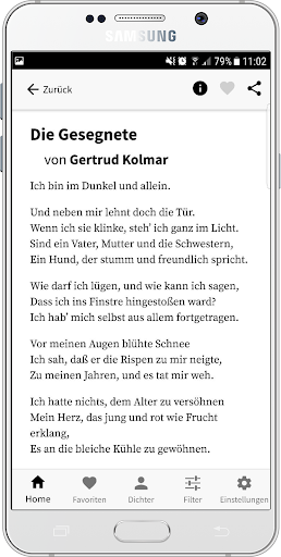 Android application Poesi - Enjoy German Poetry screenshort