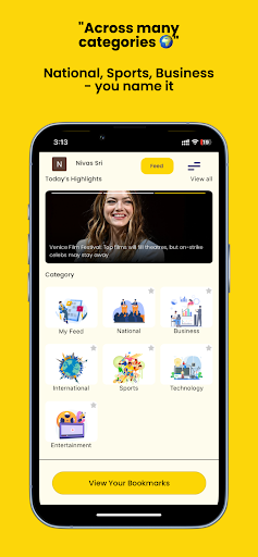 Toglr - 60 word news summary Screen 3
