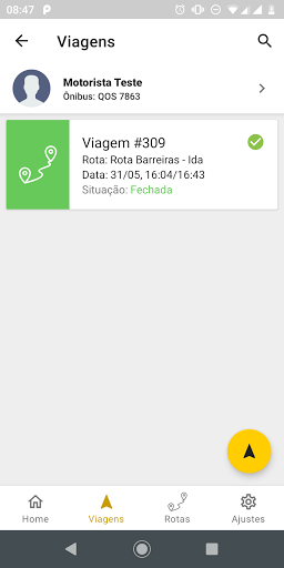 CheckinBus Motorista Screen 3