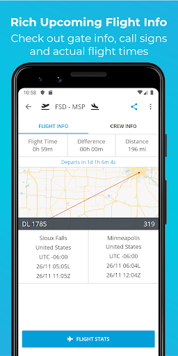 RB Flight Crew Duty Roster App Screen 2