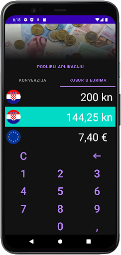 Euro konverter Screen 3