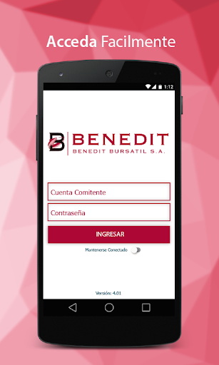 Android application Benedit Bursátil S.A. screenshort