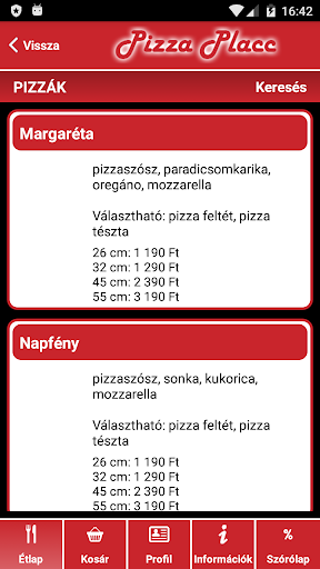 Pizza Placc Screen 2