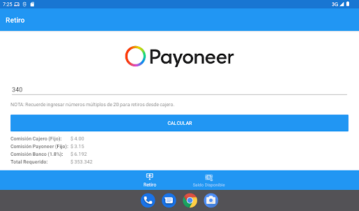 Payoneer Calculadora Nicaragua