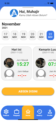 Absensih Screen 2